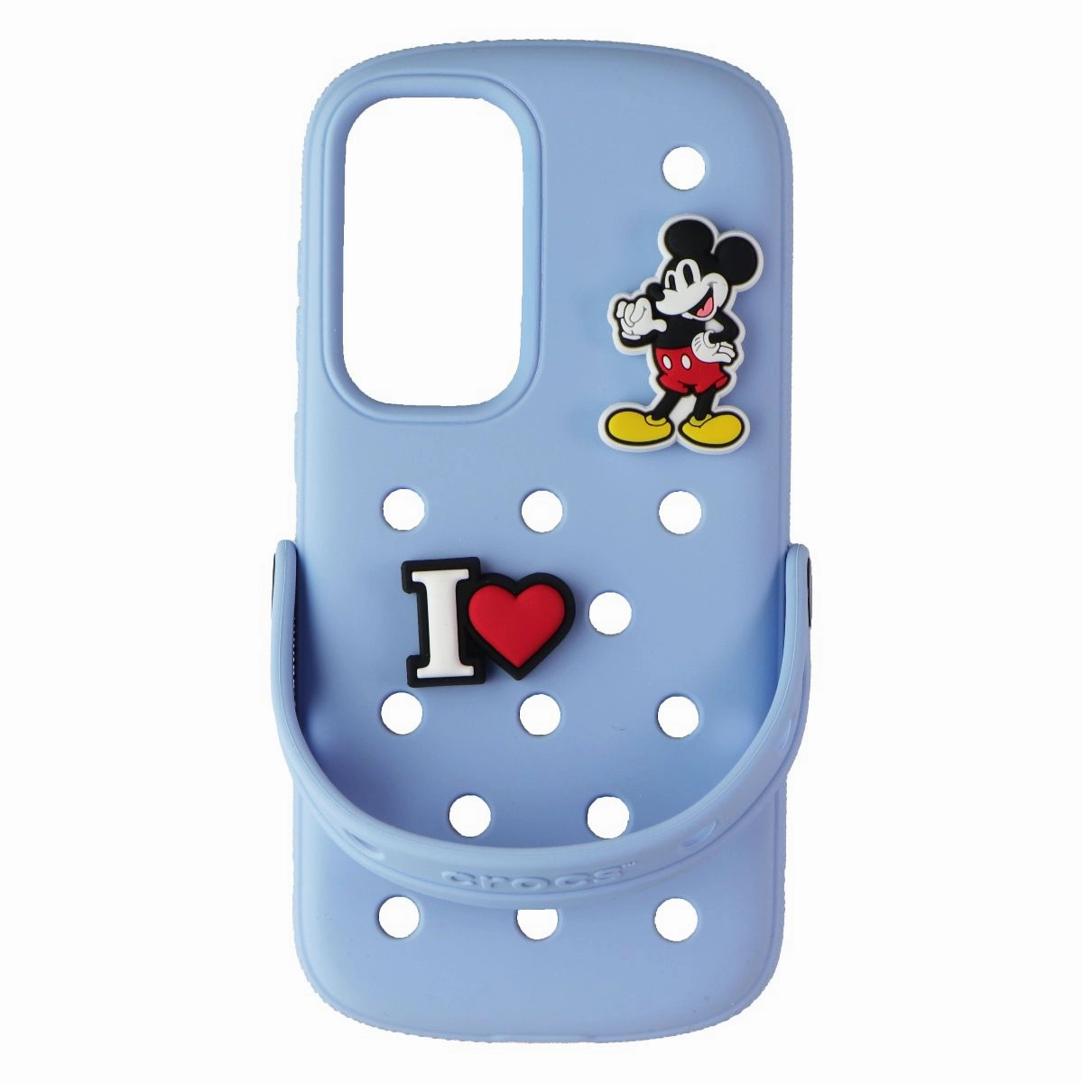 Sleek Surface Matte Shield Crocs Case with Jibbitz Charms for Samsung Galaxy S25  (Plus) - Blue