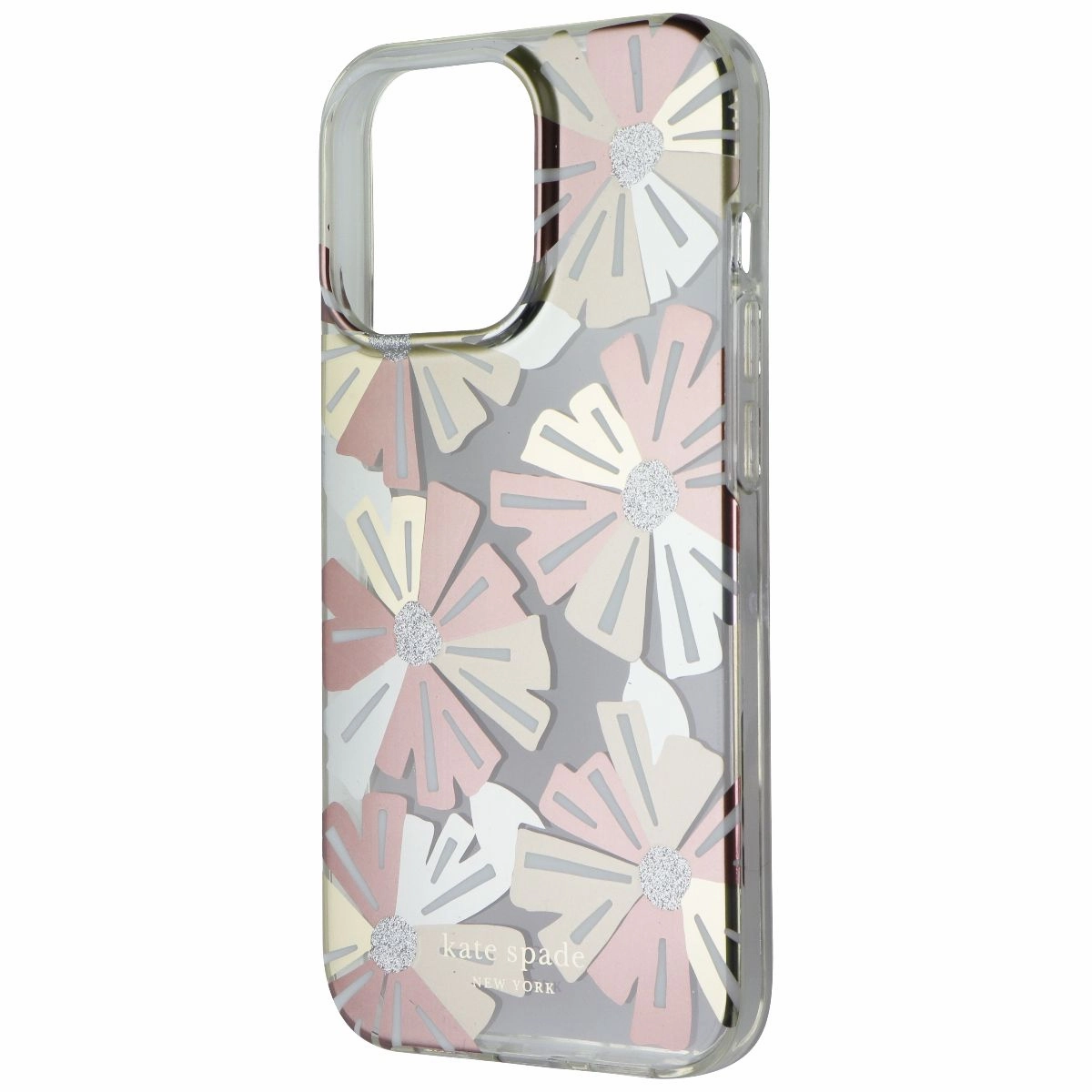 Marble finish Trendy Look Kate Spade Protective Hardshell Case for Apple iPhone 13 Pro - Wallflower