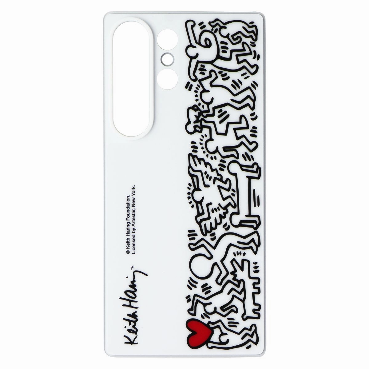 Samsung Flipsuit Series Case for Samsung Galaxy S25 Ultra - White (Keith Haring) Comfort Edge Layer