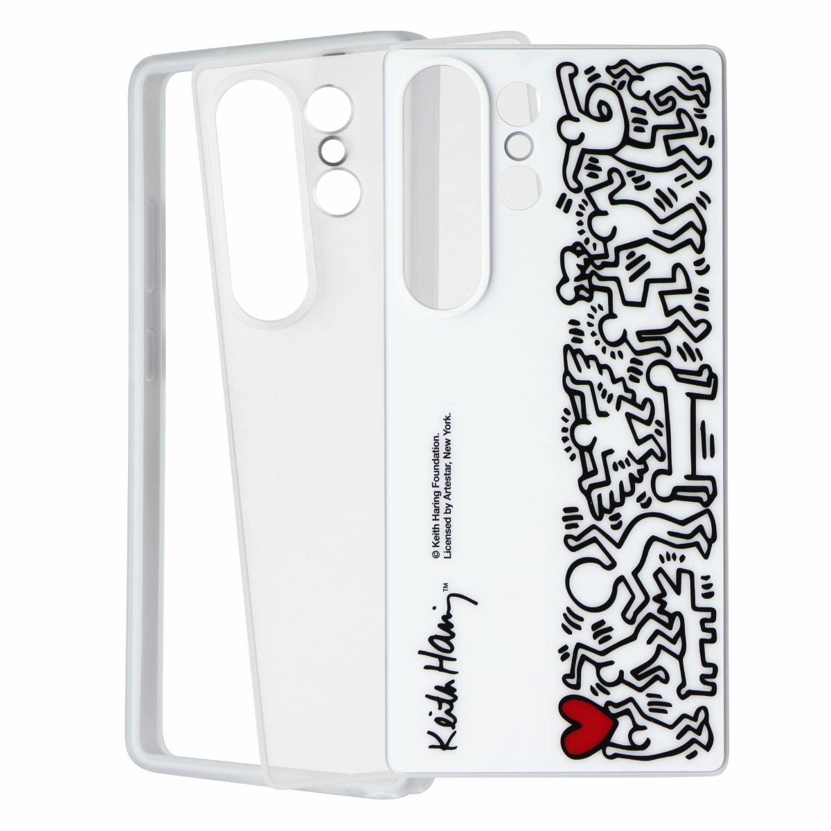 Premium Detail Impact shield Samsung Flipsuit Series Case for Samsung Galaxy S25 Ultra - White (Keith Haring)