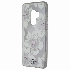 Kate Spade Hard Case for Samsung Galaxy S9  (Plus) - Clear/White Flower/Gems Soft Material Soft Shape