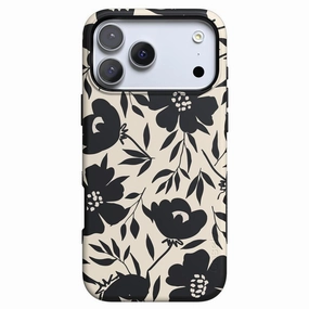 soft look Gradient Design Dark Fantasy | Contrast Floral Case