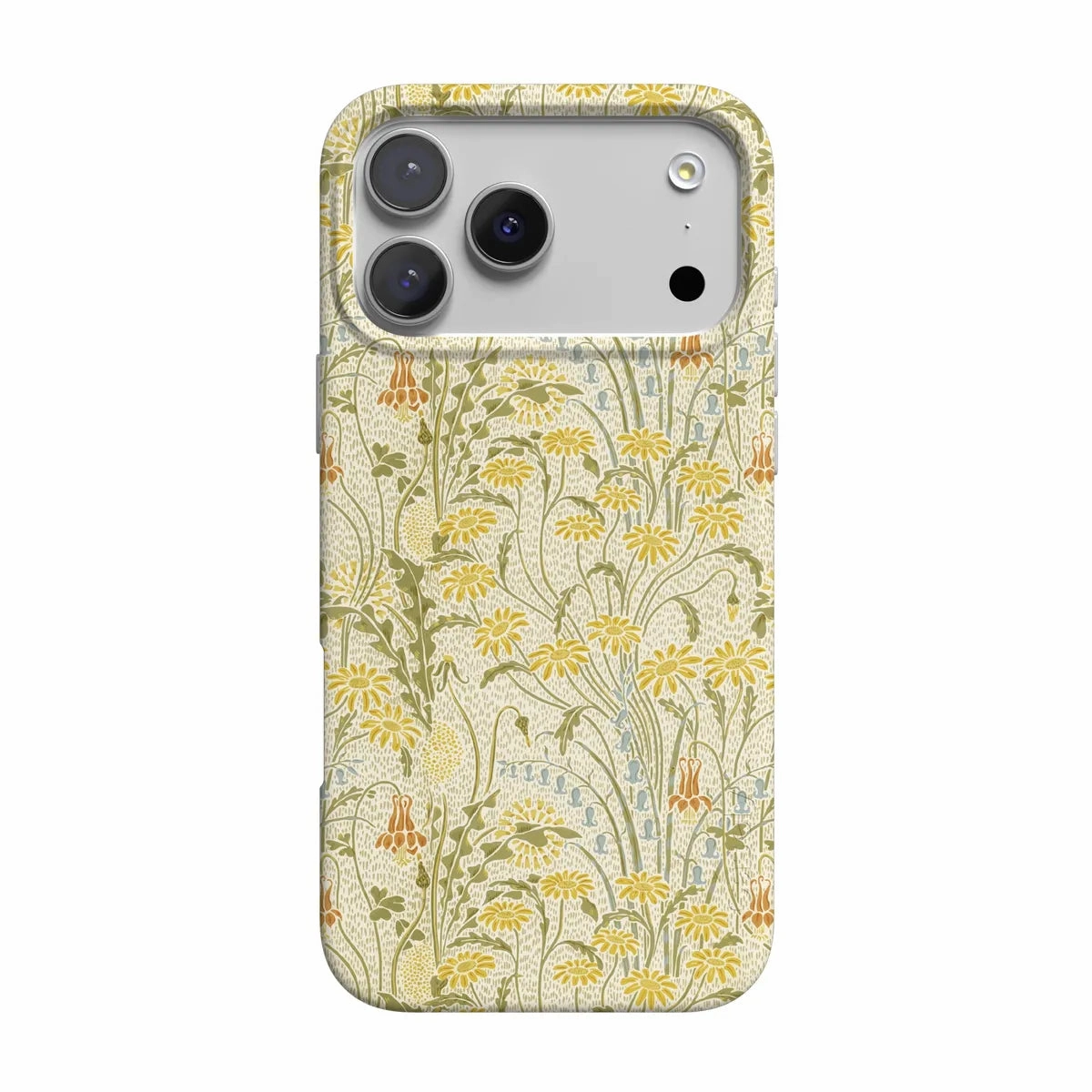 Light Design Clear Back Boho Blooms | Golden Floral Case