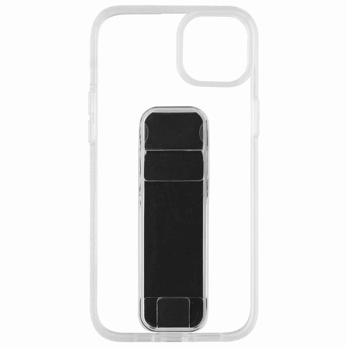 Hybrid Touch Hand Feel CLCKR Stand & Grip Case for iPhone 14 Plus - Clear/Black