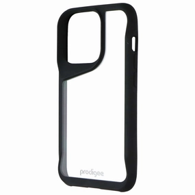 Prodigee Super Hero Series Case for Apple iPhone 14 Pro / 13 Pro - Clear / Black Flexible Edge Stylish Form