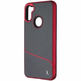 Flexible Pattern Zizo Division Series Case for Samsung Galaxy A11 - Black / Red