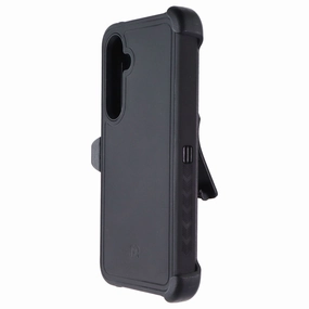 Compact Grip Reusable Material MyBat Pro Maverick Series Case and Holster for Samsung Galaxy S24 Plus - Black