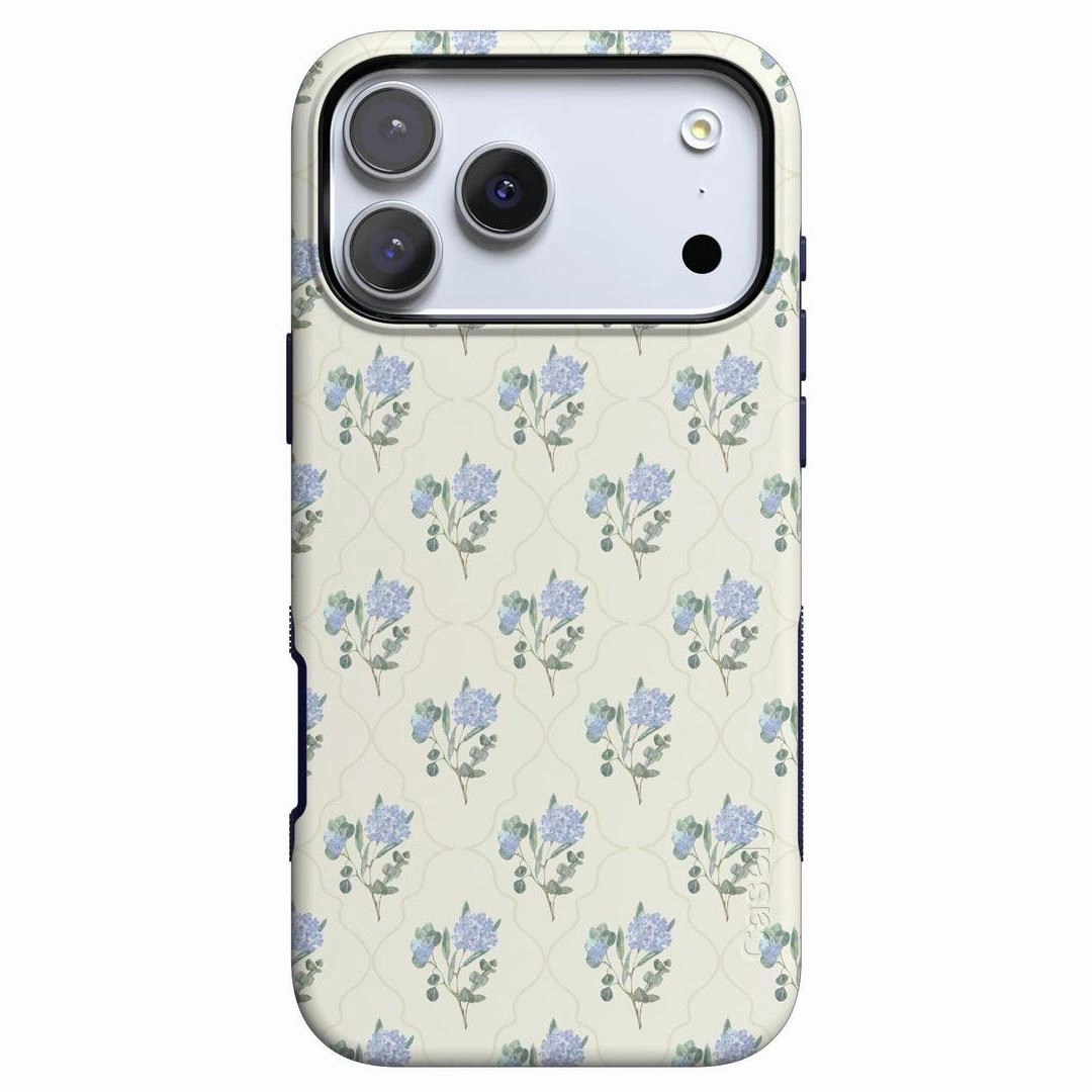 Vintage Garden | Blue Hydrangea Case Hand Friendly