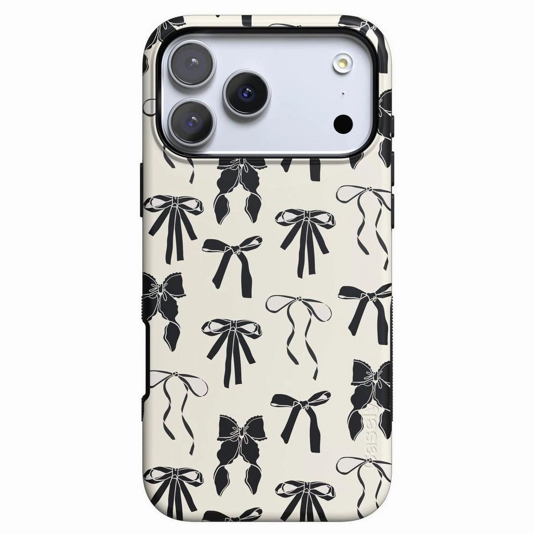 Goth Girlie | Black Bows Case Fashion Texture