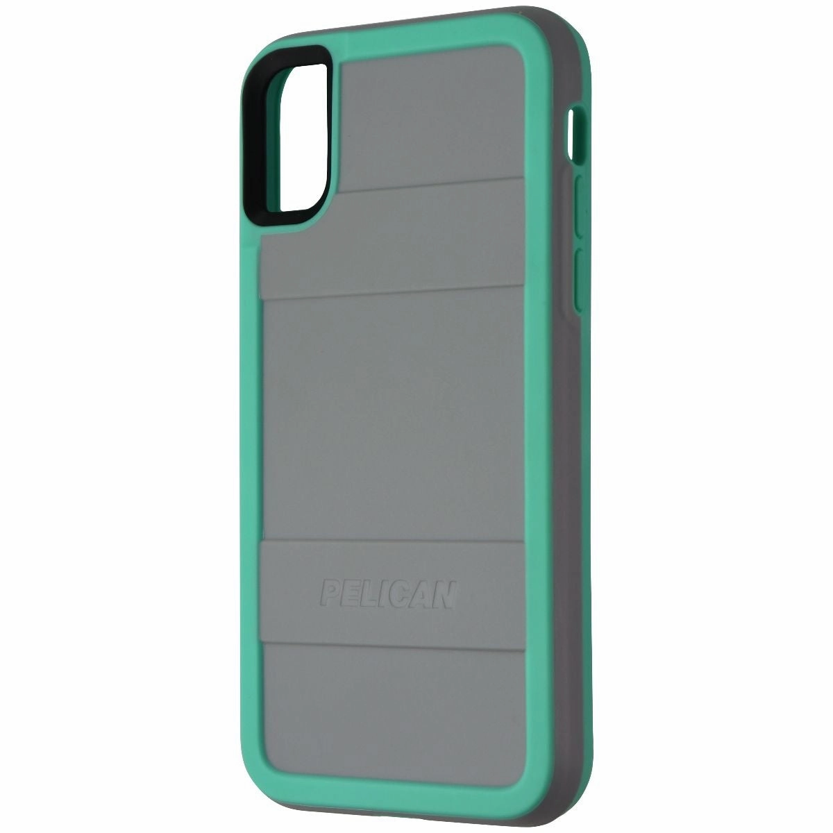 Flexible Touch Pelican Protector Series Hard Case for Apple iPhone Xs/X - Gray/Aqua