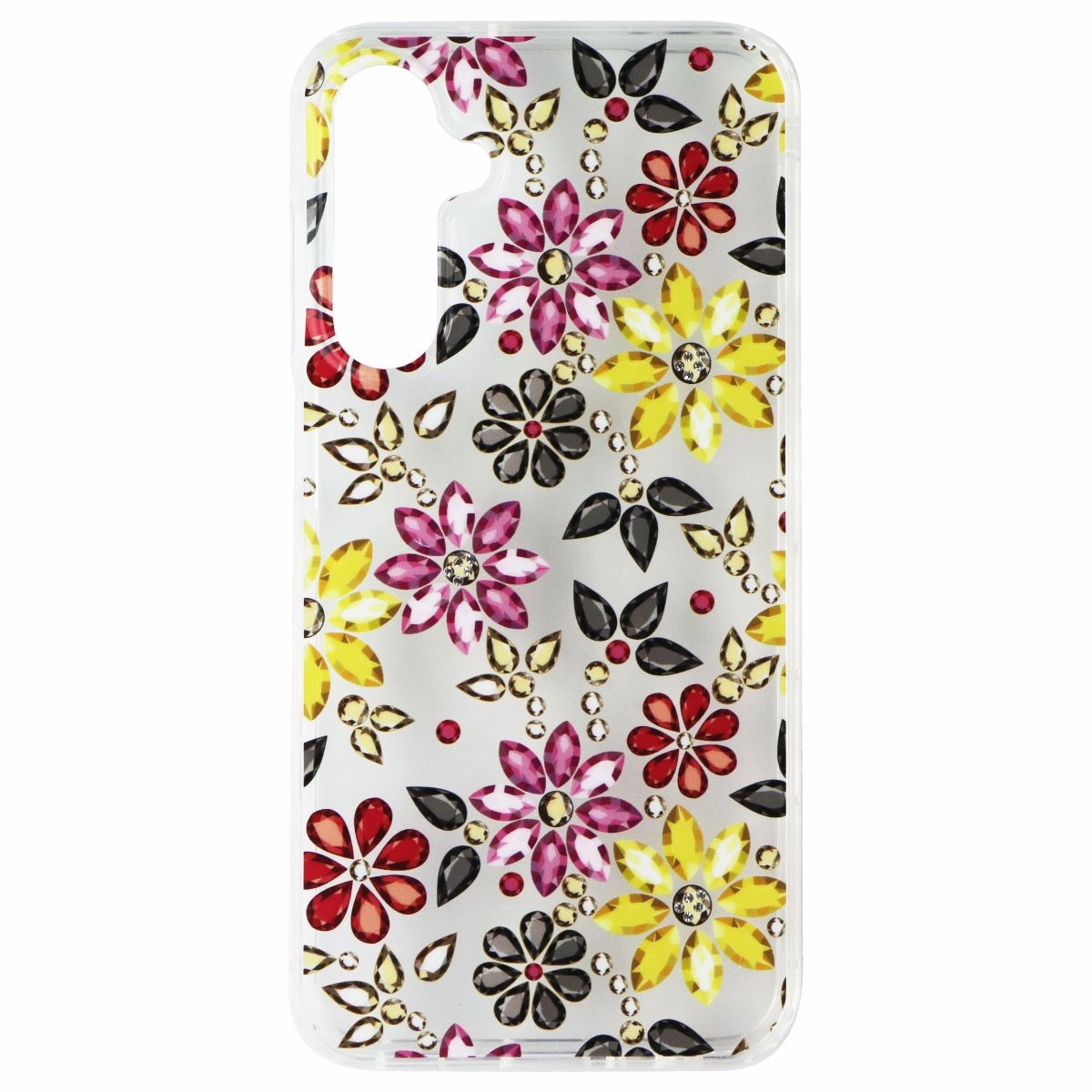 Durable Form Minimal Detail Mybat Pro Mood Series Case (with Diamonds) for Samsung Galaxy A25 5G - Bedazzle