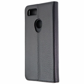 Protective Design Layer Modern feature Case-Mate Wallet Folio Genuine Leather Case for Google Pixel 3 XL - Black