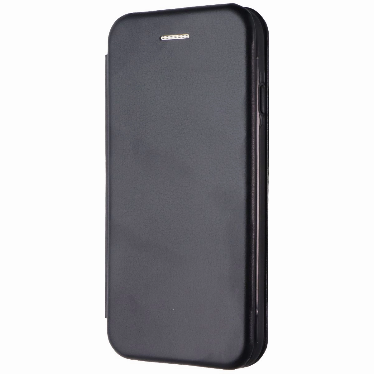 EFM Miami Series Wallet Case for Apple iPhone SE 2022/ 8 / 7 / 6 /6s - Jet Black Clear Pattern Matte Texture Surface