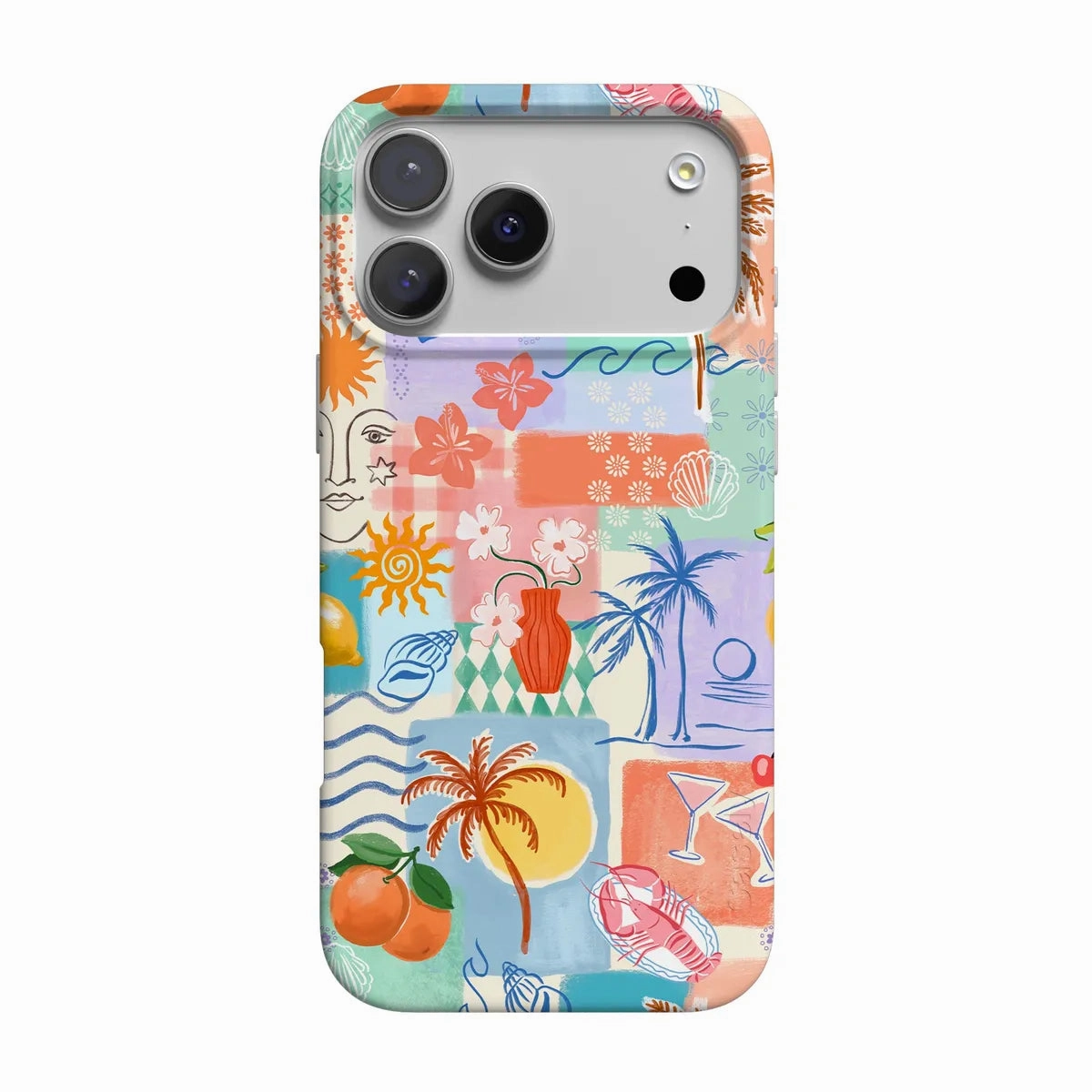 Tropical Heat | Beachy Collage Case Smooth Surface