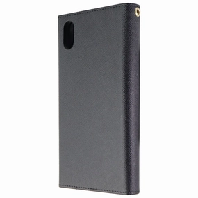 Durable Build iDeal of Sweden Mayfair Clutch Wallet Case for Apple iPhone Xs Max - Black