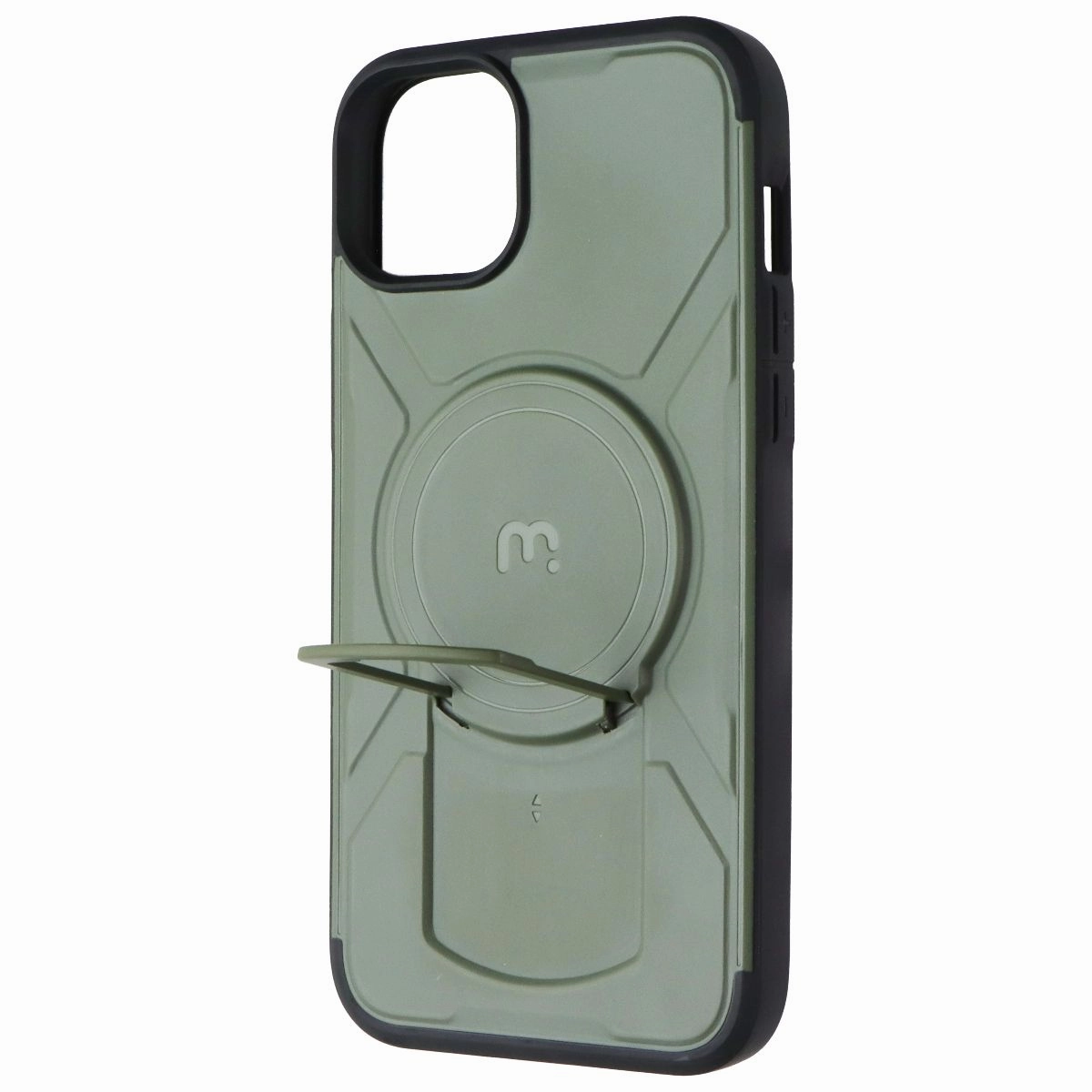 Matte Shield Layer MyBat Pro Stealth Series Hard Case for MagSafe for iPhone 15 Plus - Green