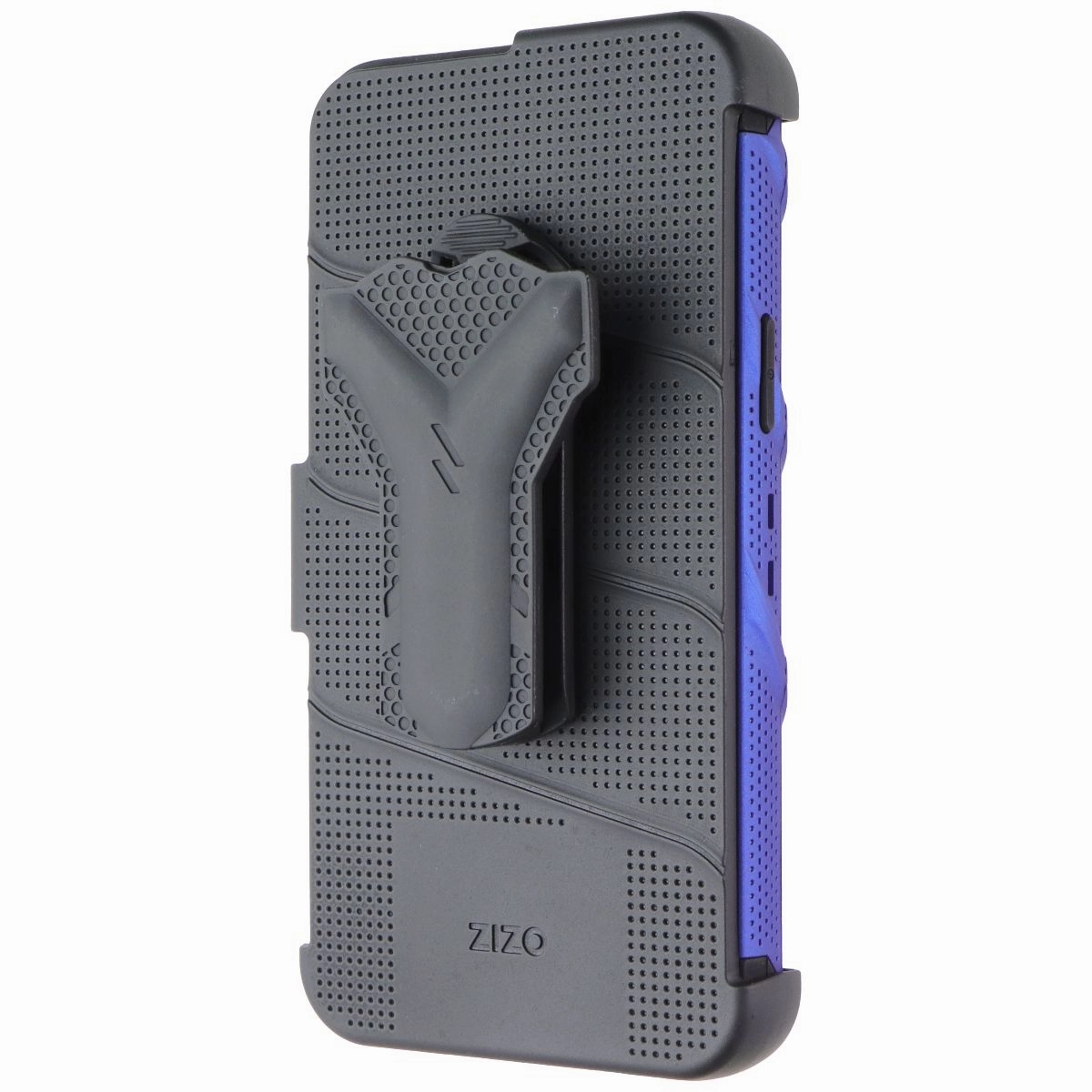 Color Layer Hybrid Surface Layer ZIZO Bolt Series Case / Screen /Holster for Apple iPhone 13 Pro Max - Blue