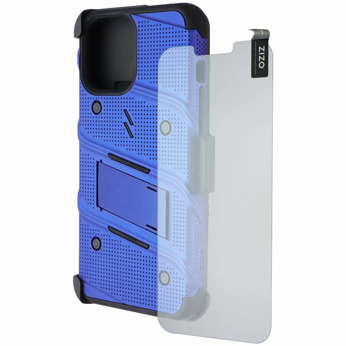 ZIZO Bolt Series Case / Screen /Holster for Apple iPhone 13 Pro Max - Blue Slim Protection Protective Shell