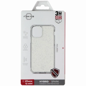 ITSKINS Hybrid // Spark Series Case for Apple iPhone 12 Mini - Transparent Protective Design Texture Vivid Pattern