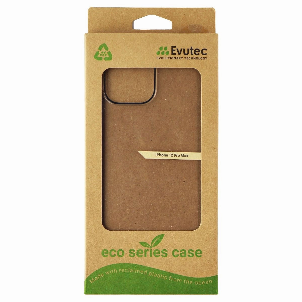 Hybrid Finish Texture Evutec Slim Shell Case for Apple iPhone 12 Pro Max - Clear