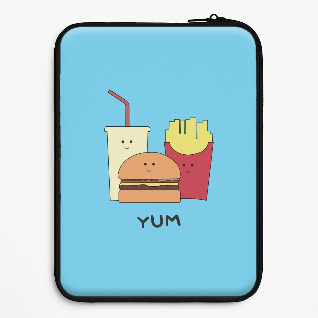 Trendy Aesthetic Fast Food Meal - Fast Food Patterns Laptop Sleeve
