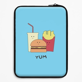 Trendy Aesthetic Fast Food Meal - Fast Food Patterns Laptop Sleeve
