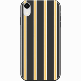 Fine Lines | Mustard Yellow Pinstripe iPhone Case Light Design