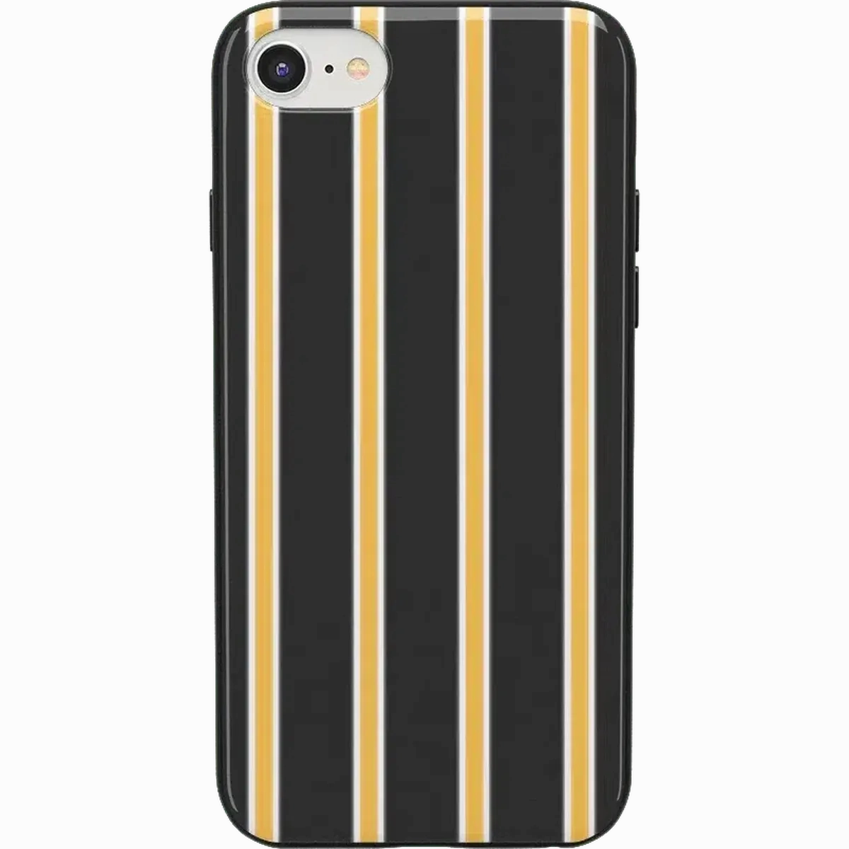 Luxury Build Compact Texture Layer Fine Lines | Mustard Yellow Pinstripe iPhone Case