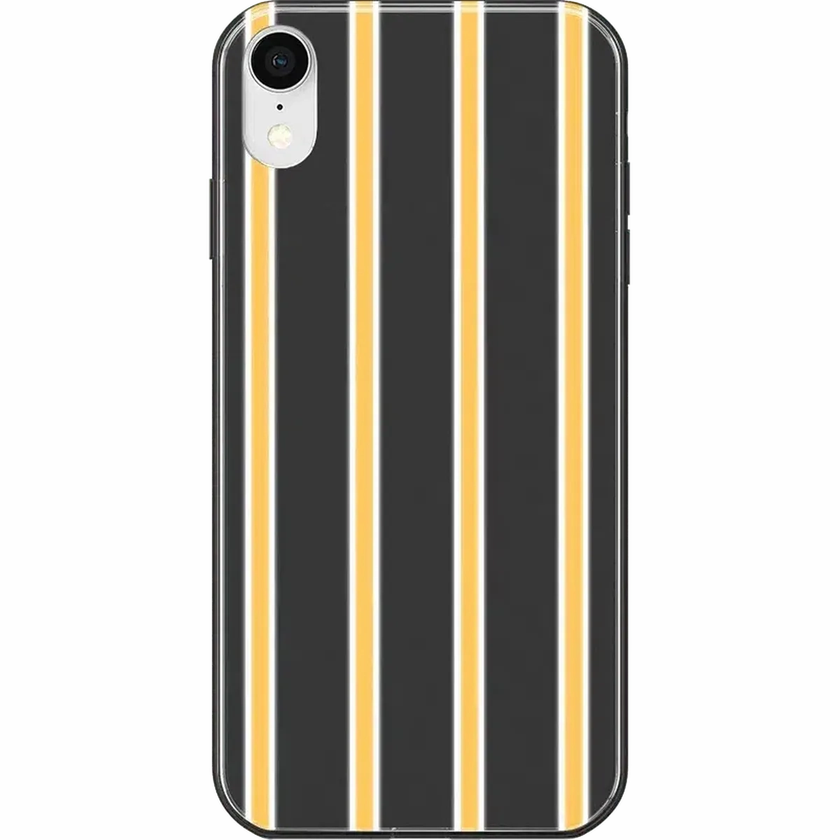 Fine Lines | Mustard Yellow Pinstripe iPhone Case Smooth Design