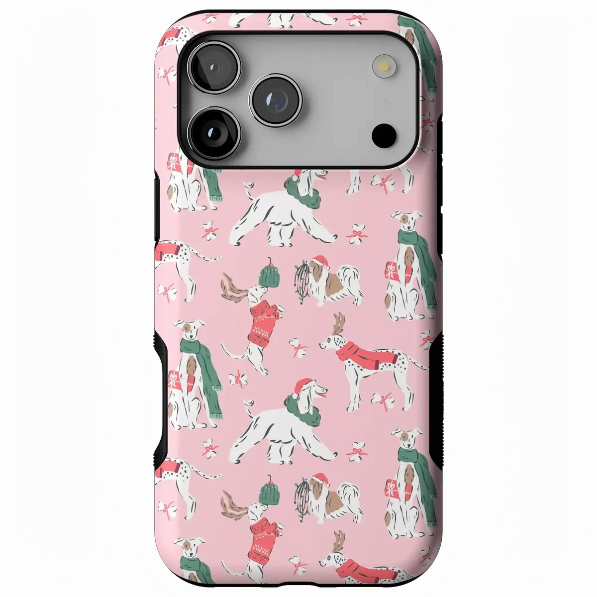 Winter Woofs | Holiday Dog Case Flexible Grip Form Premium Craft