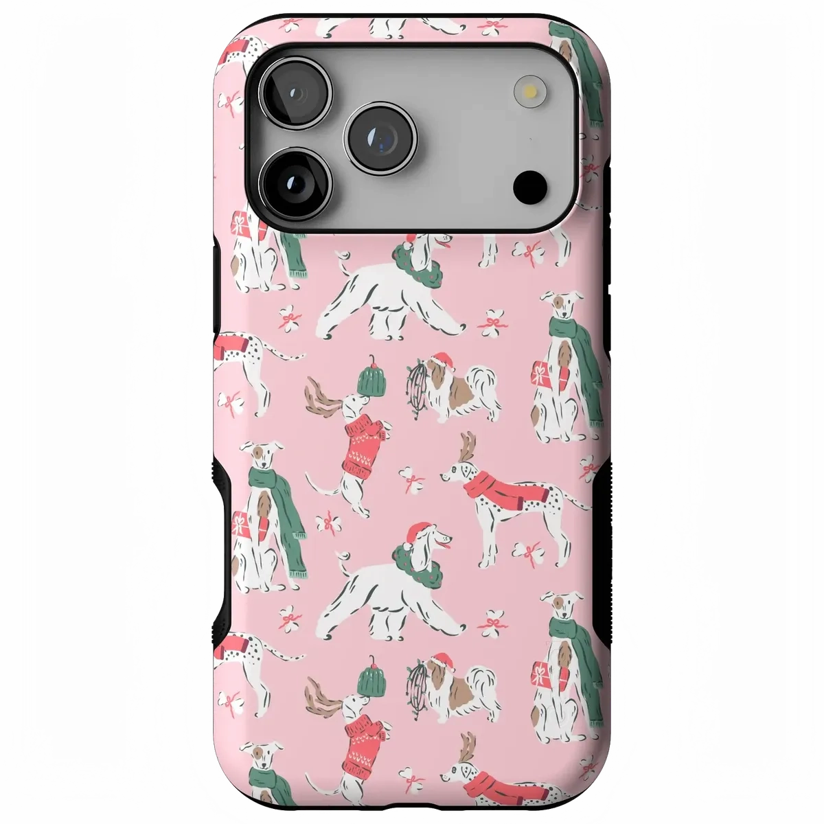 Fashion Accent Polished Edge Winter Woofs | Holiday Dog Case