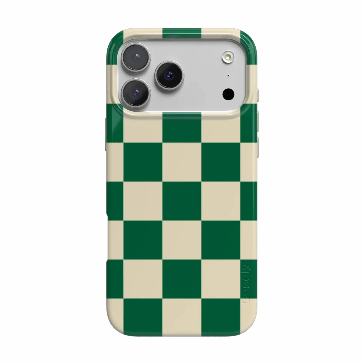 Fit Check | Green Checkerboard Case Glossy Texture Vivid Gradient