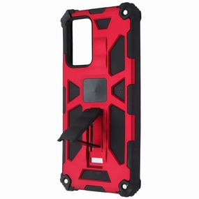 Mybat Case with Kickstand for Samsung Galaxy A52 5G - Red / Black Minimal Aesthetic Touch Youth Style