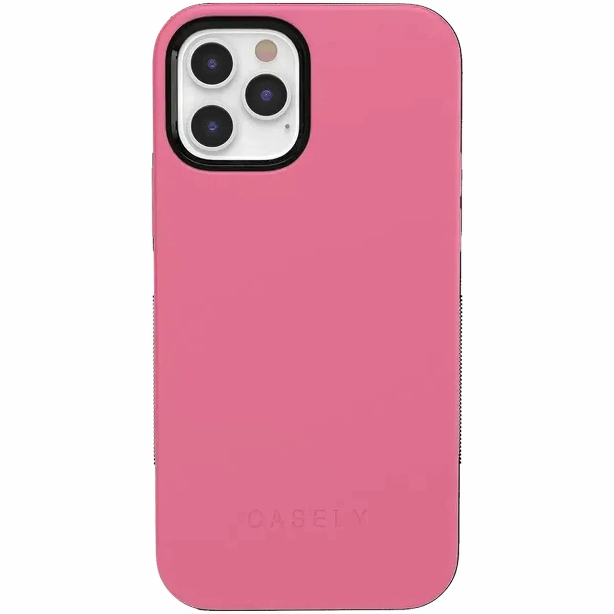 Anti Slip Simple Texture Dark Pink on Pink | Ultra-Protective Bold Case