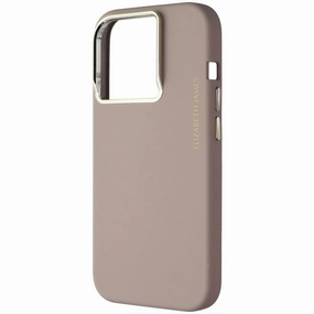 Elizabeth James Silicone Case for MagSafe for Apple iPhone 15 Pro - Taupe Protective Frame Design