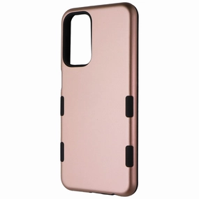MyBat Pro Tuff Kleer Series Case for Samsung Galaxy A23 5G - Rose Gold/Black Flexible Detail Design Comfort grip design