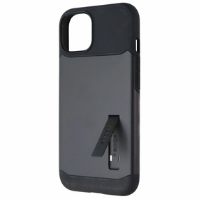 Elegant Touch Hybrid Look Spigen Slim Armor Series Case with Kickstand for Apple iPhone 14 - Black