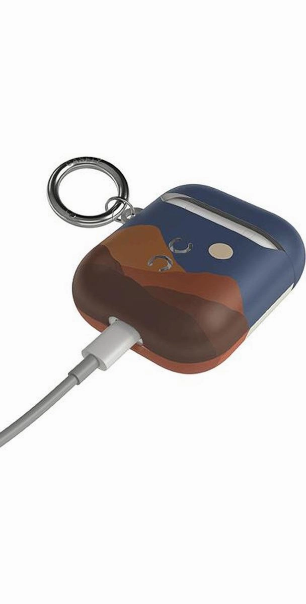 Foldable Sleeve X Opposites Attract | Day & Night Colorblock Mountains AirPods Case pad sleeve for backpack