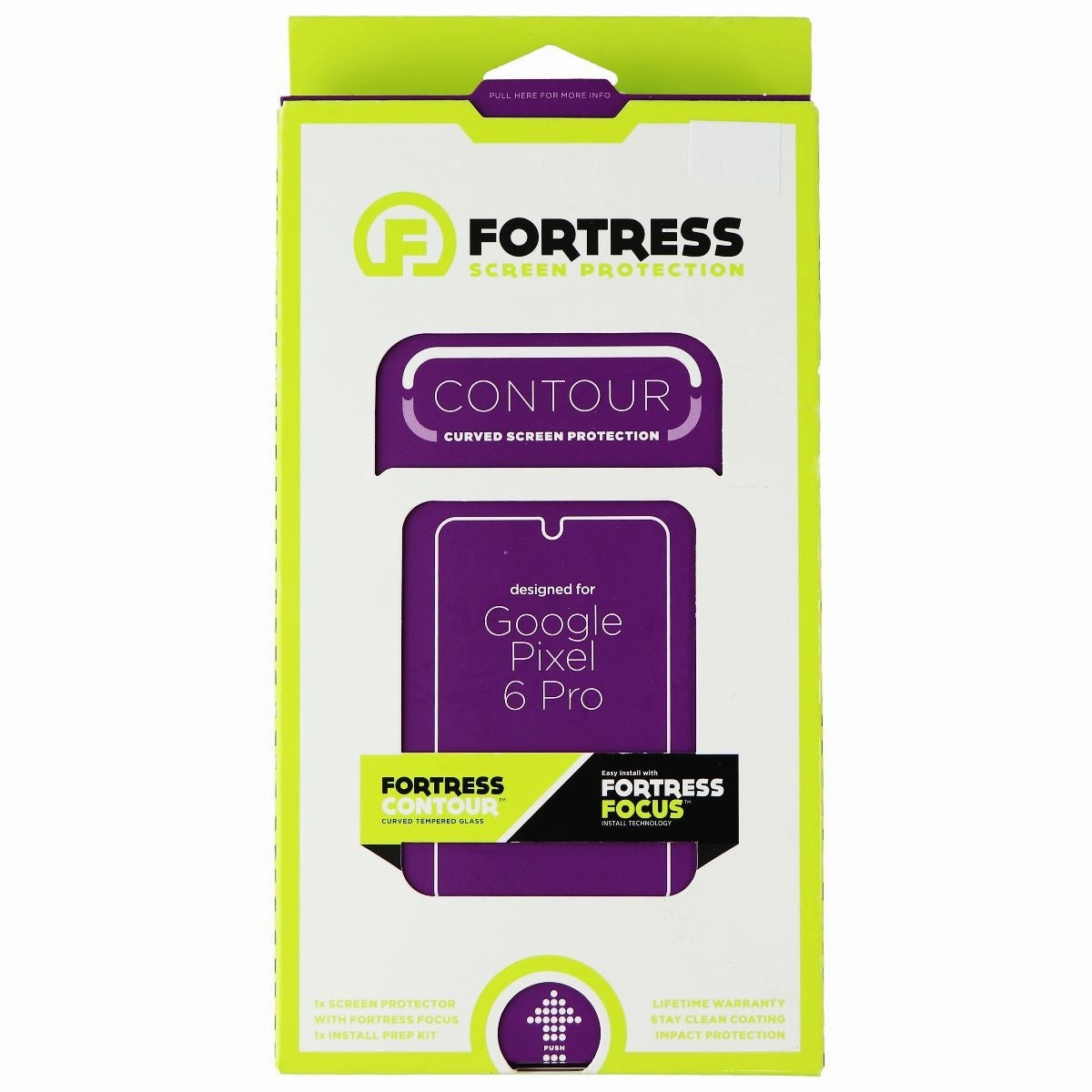 Safe Touch Nano Guard Max Pro Fortress Contour Curved Screen Protector for Google Pixel 6 Pro - Clear