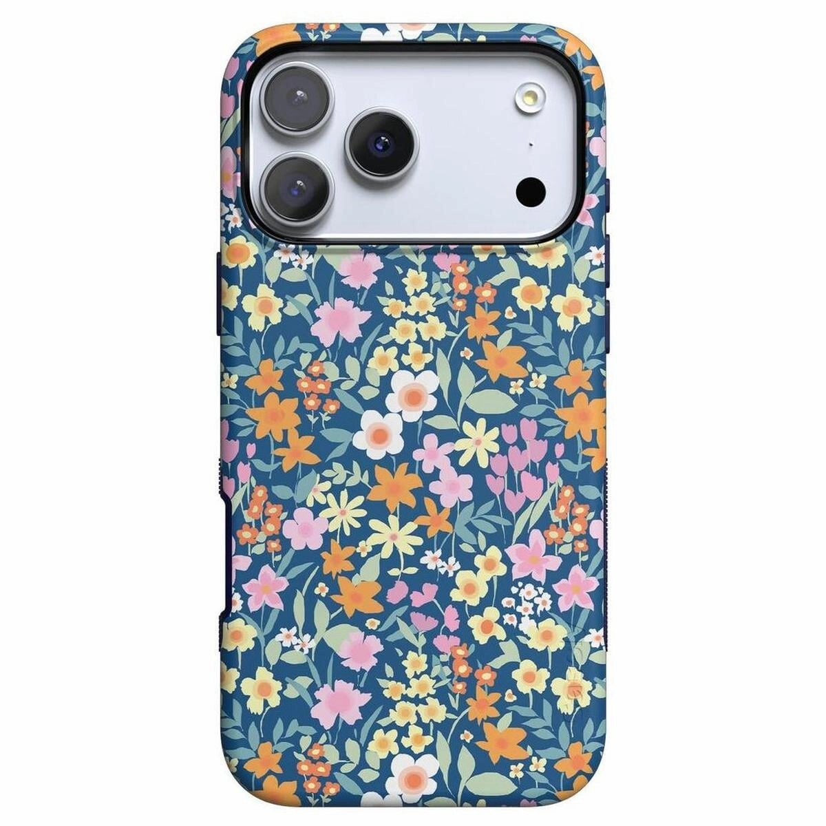 Strong material Non slip grip Full Bloom | Navy Floral Case