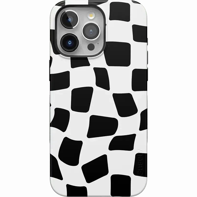 Durable Texture Layer Funky Checkerboard | High Contrast Design Case