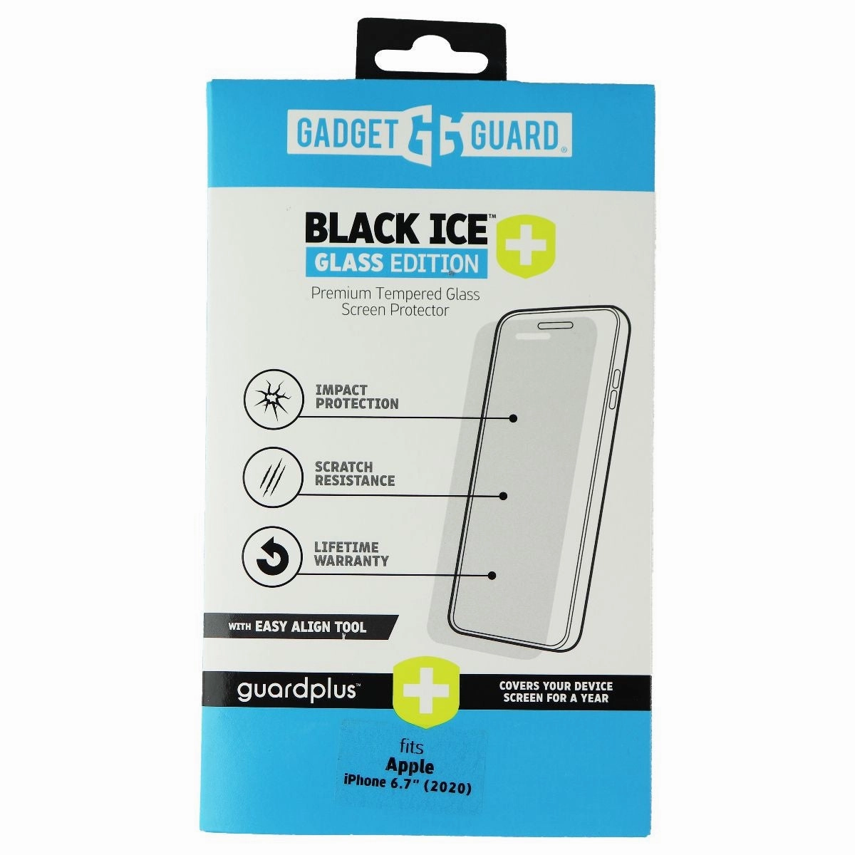 Visual Protection Gadget Guard Black Ice  (Plus) Glass Edition for Apple iPhone 12 Pro Max - Clear