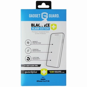 Screen Protector Pro Gadget Guard (Black Ice ) Tempered Glass with Align Tool for iPhone 8/7/6s