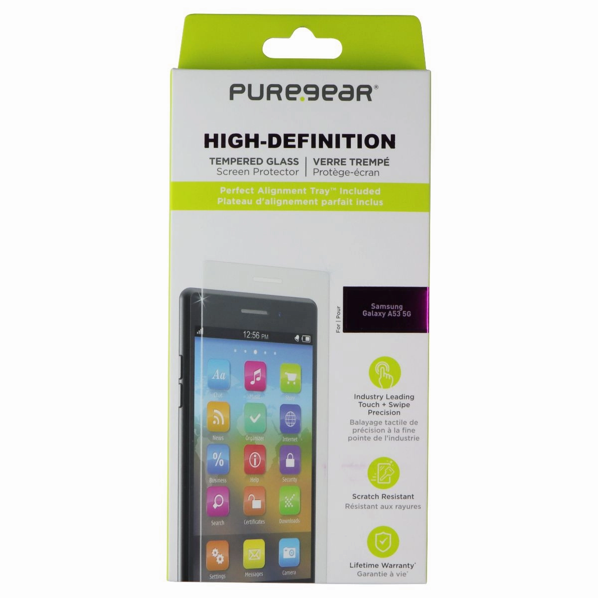 PureGear High-Definition Screen Protector for Samsung Galaxy A53 5G Scratch Blocker