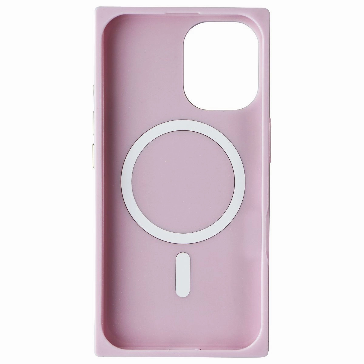 Elizabeth James Blox Case for MagSafe for Apple iPhone 16 - Blush Glitter Smooth Edges