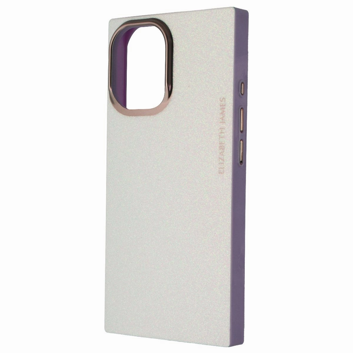 Soft touch finish Elizabeth James Blox Case for MagSafe for Apple iPhone 16 - Blush Glitter