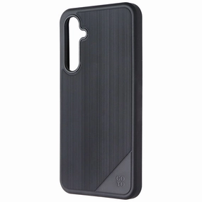 GoTo Flex Slim Case for Samsung Galaxy S24 FE - Black Smooth Finish Touch Modern Build Texture