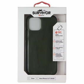 Griffin Survivor Clear Series Case for Apple iPhone 11 Pro - Green Modern Grip Texture Protective Layer