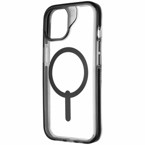 Minimal Form Luxury Coating Zagg Santa Cruz Snap Case for MagSafe for iPhone 15 / 14 / 13 - Clear / Black