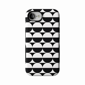 Half Moon | High Contrast Design Case Gloss Texture Stylish Detailing